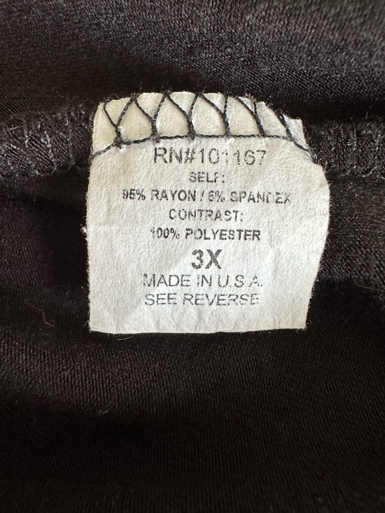 Kim & Cami plus size 3X Black Scoop Neck Tunic. - Picture 10 of 10